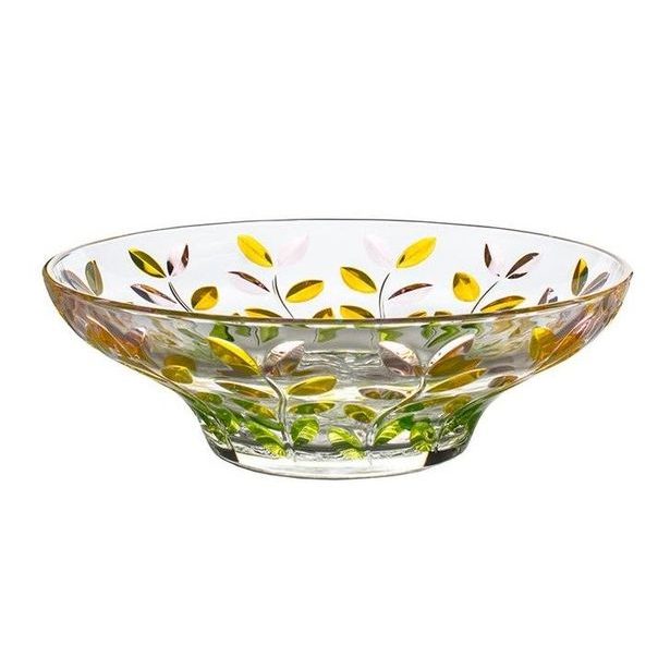 mísa d30,5cm, BOHEMIA PR. LAURUS SPRING, barev. sklo