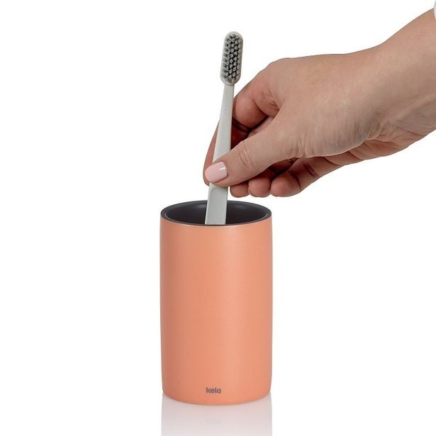 KELA Pohár Matsi keramika broskvově růžová 11 cm KL-24086