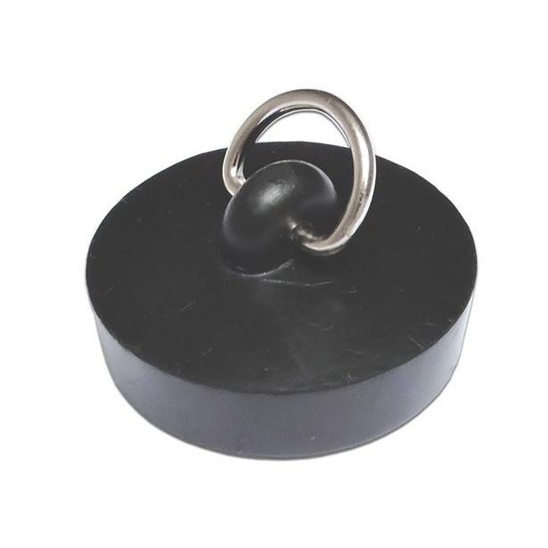 Nezařazeno ZÁTKA 46MM,ČERNÁ S PŮLKROUŽKEM VANOVÁ,PRYŽ B2/17_hamashop