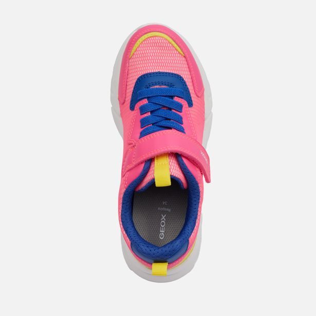 Růžové dívčí tenisky Geox Loftus