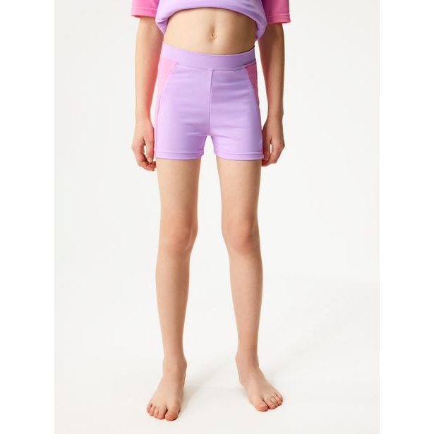 Dětské plavky s UV ochranou 50+, Lila