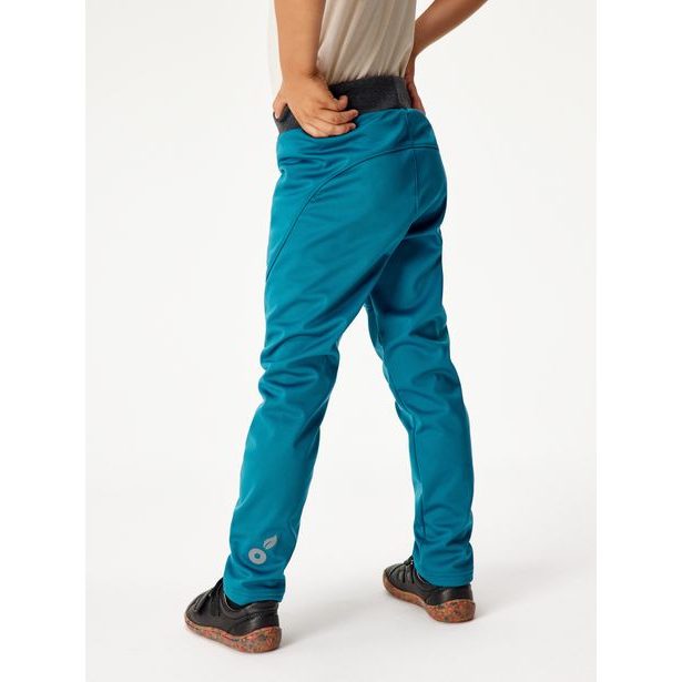 Unuo, Dětské softshellové kalhoty s fleecem pružné Sporty, Kobaltová