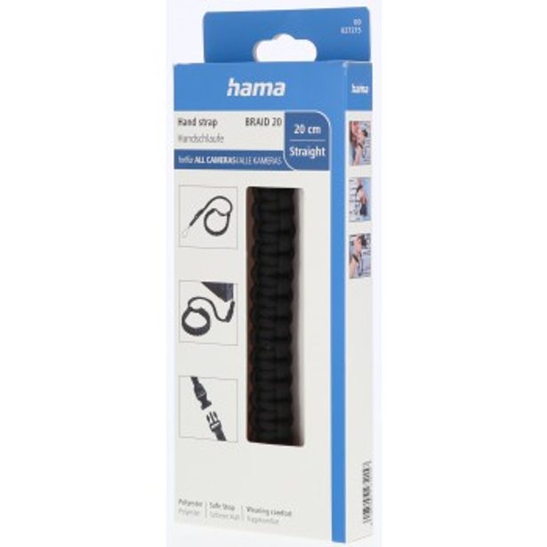 Hama Braid 20, poutko na fotoaparát, délka 20 cm, černé