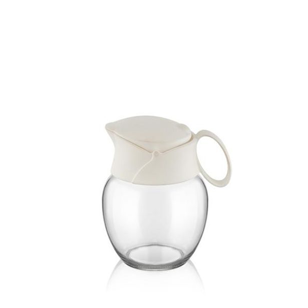 QLUX KONVIČKA NA SMETANU 210 ML, SKLO, SLONOVÁ KOST_hamashop