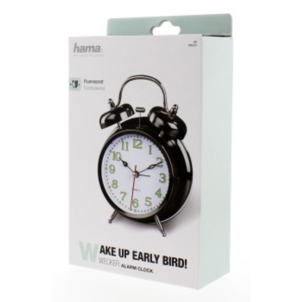 Hama Nostalgie, retro budík, černý