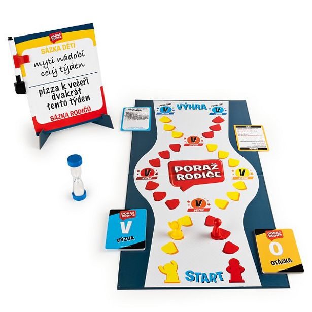 SpinMaster SpinMaster Společenská hra Poraž rodiče, CZ