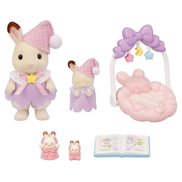Sylvanian family Chocolate králíčci spící sourozenci