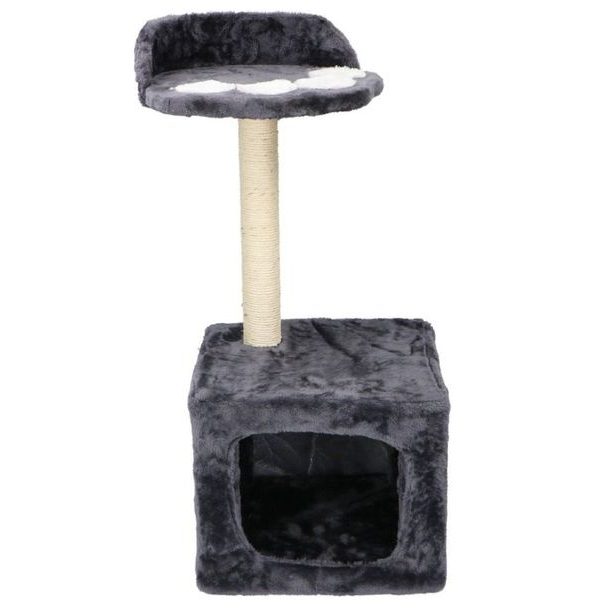 PET COMFORT Škrábadlo pro kočky s pelíškem dvoupatrové 68x30x30cm ED-211815