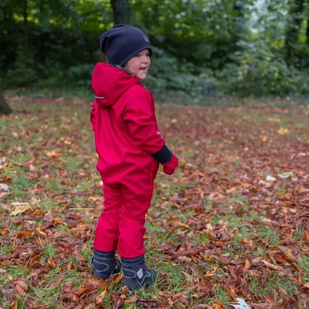 ESITO Rostoucí zimní softshellová kombinéza Lamb Red - červená
