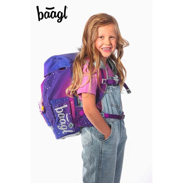 BAAGL Školní batoh Airy Koně srdce