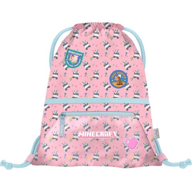 BAAGL SET 3 Airy Minecraft Panda: batoh, penál, sáček