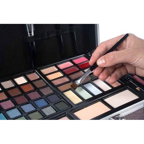 Kosmetický kufřík metalický velký