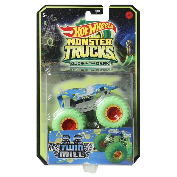 HW MONSTER TRUCKS SVÍTÍCÍ VE TMĚ ASST