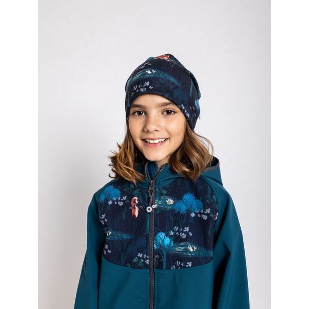 Unuo, Dětská čepice fleecová spadená, Čarovná liška