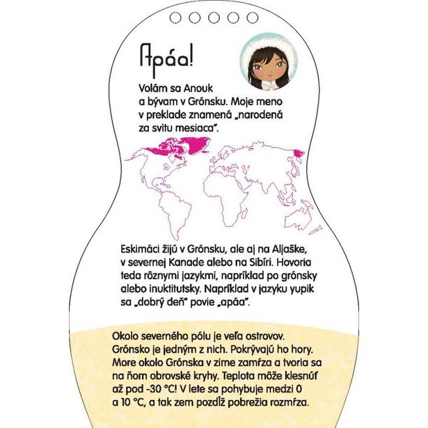 Obliekame eskimácke bábiky ANOUK – Maľovanky Baagl