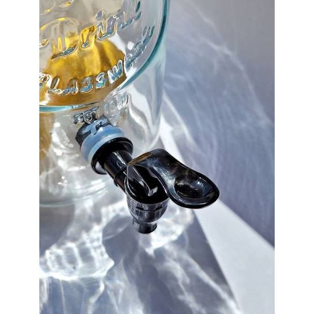 ND-kohout+těsnění láhve 4,0l sklo, černý