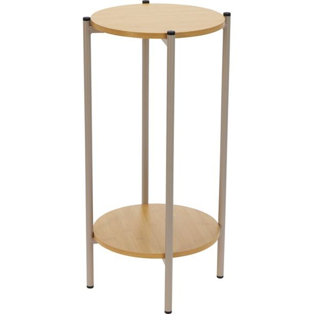 HOMESTYLING Odkládací stolek 31x31x61 cm design dřevo KO-NB1510540