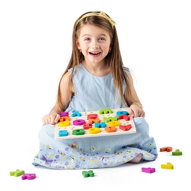 Puzzle ABC- písmena na desce