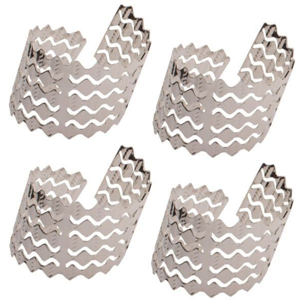 kroužek na ubrousky 4ks stříbrný, d5cm