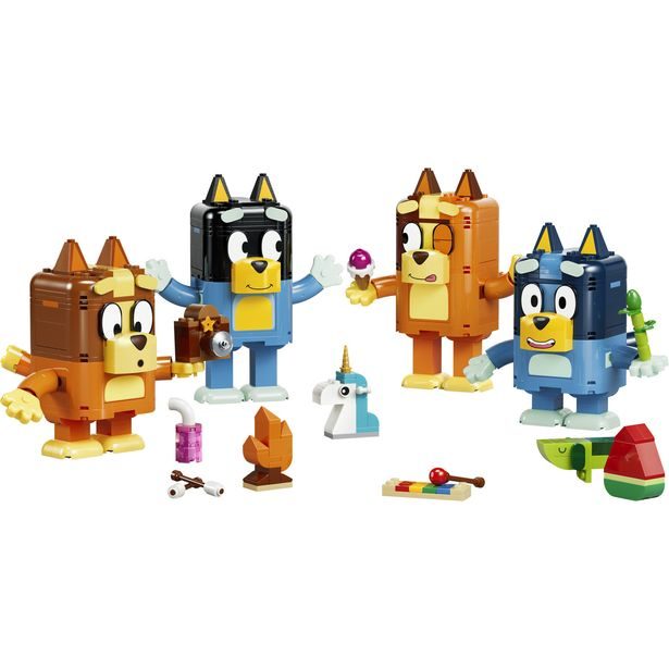 Bluey a její rodinka z kostek