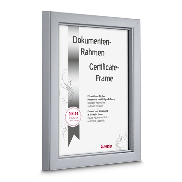 Hama rámeček plastový CHILL, stříbrná, 21x29,7 (formát A4)