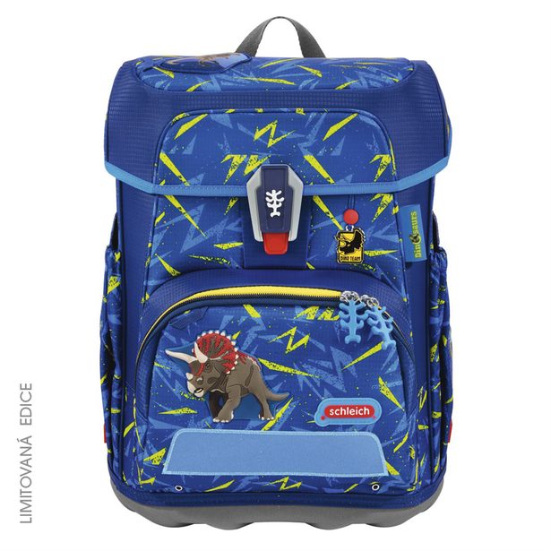 Školní aktovka CLOUD schleich, Dinosaurs, Triceratops - 5 dílný set, AGR certifikát