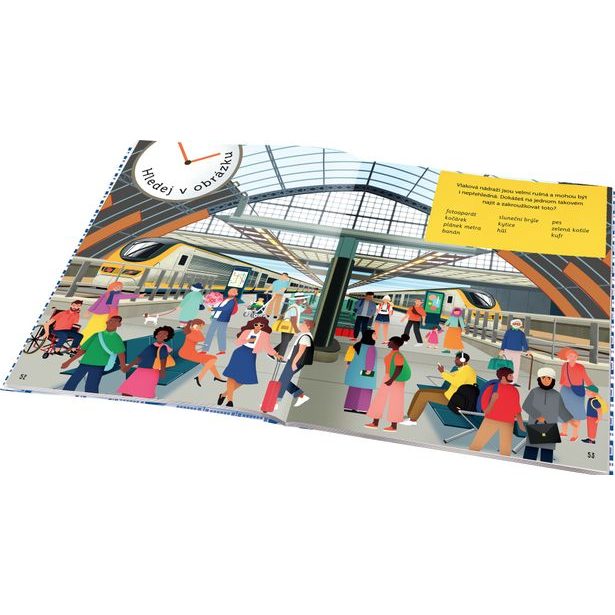 Knížka na cesty VLAKEM – Stop nudě: kvízy, rébusy, hry
