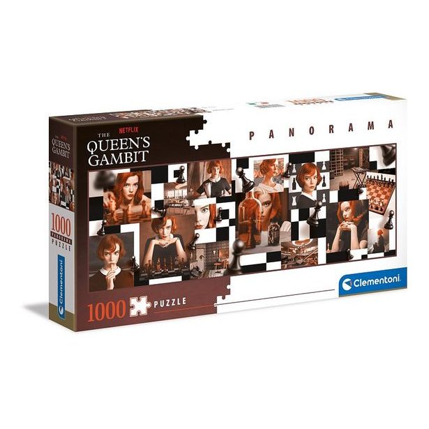 CLEMENTONI Puzzle 1000 dílků panorama - The Queen´s Gambit