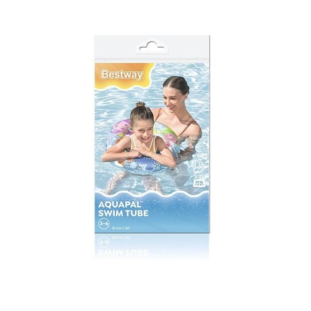 Bestway Nafukovací kruh - tučňáci, delfíni, mořské panny, průměr 51cm