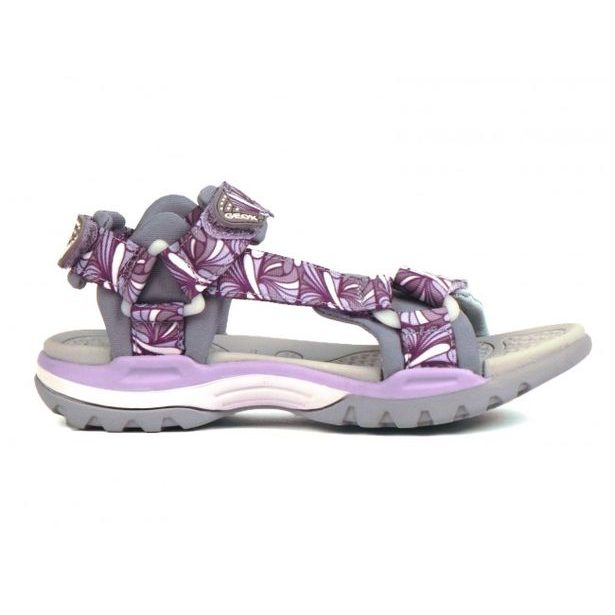GEOX sandále J BOREALIS G. A GREY/LILAC