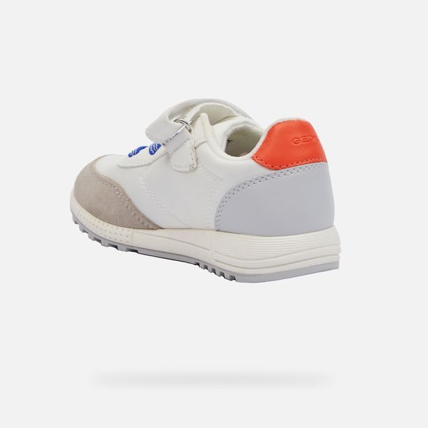 Bílé chlapecké tenisky Geox Alben