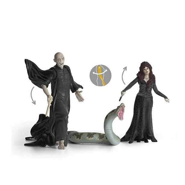 SCHLEICH Harry Potter - Lord Voldemort, Nagini a Bellatrix Lestrangeová