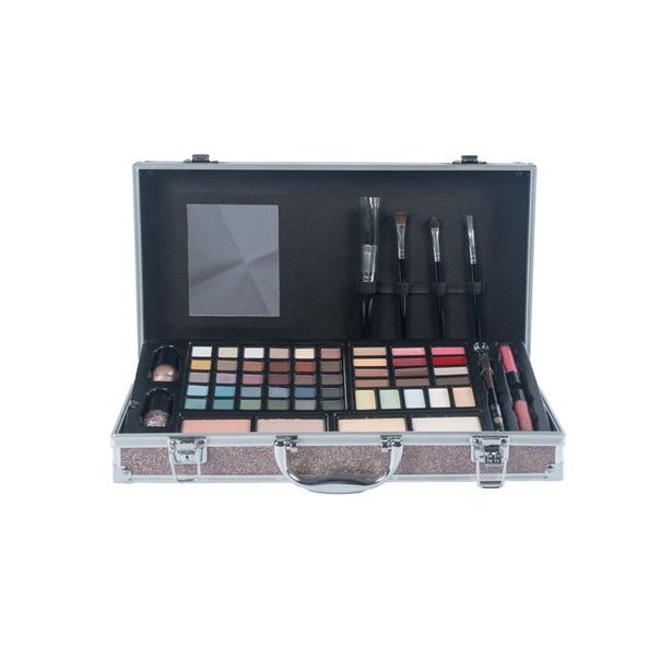 Kosmetický kufřík metalický velký