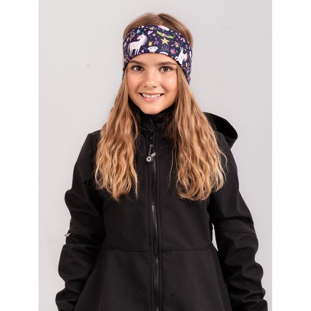 Unuo, Dětská čelenka fleecová Elise, Jednorožci