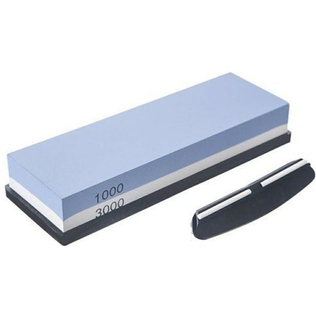 brousek, 2stupně zrnitosti+podložka+úchyt na nože