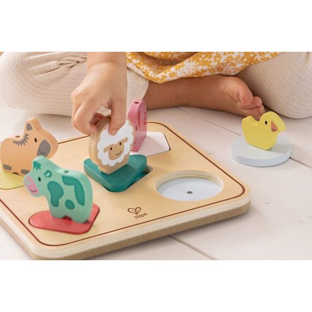 Hape Puzzle se zvuky na desce - Zvířátka