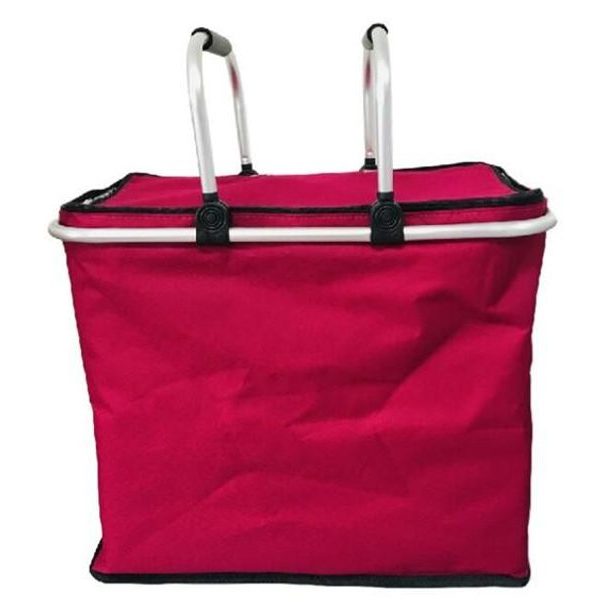 TORO KOŠÍK NÁKUPNÍ SKLÁDACÍ TERMO 47X26X39CM ČERVENÁ_hamashop