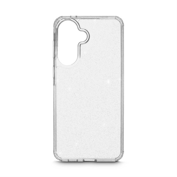 White Diamonds Glitter Case, kryt pro Samsung Galaxy A57 5G, průhledný s třpytkami, nežloutne