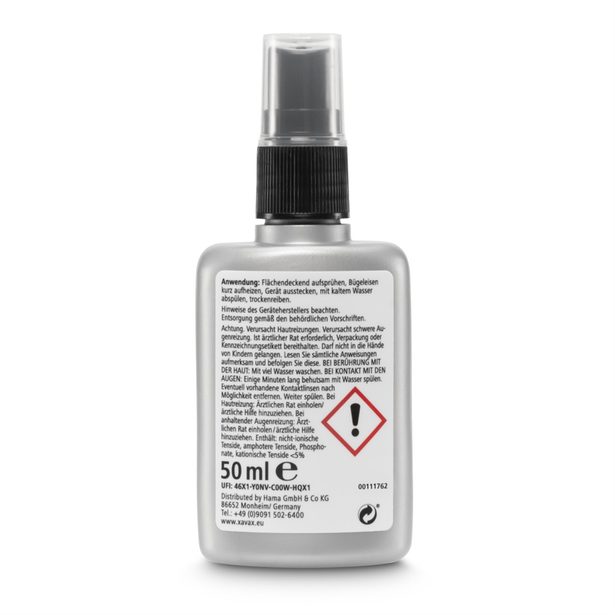 Xavax čisticí sprej na žehličku, 50 ml, včetně utěrky z mikrovlákna