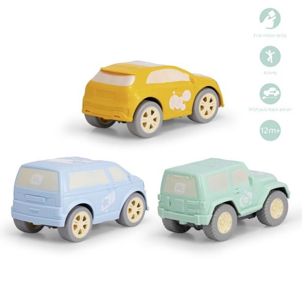 ABC Cozy Friends auto 11 cm, 3 druhy