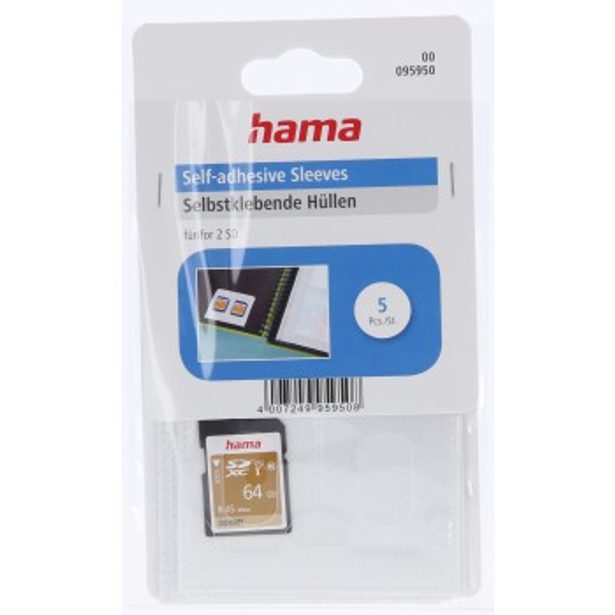 Hama samolepicí obaly na SD paměťové karty, 5 ks