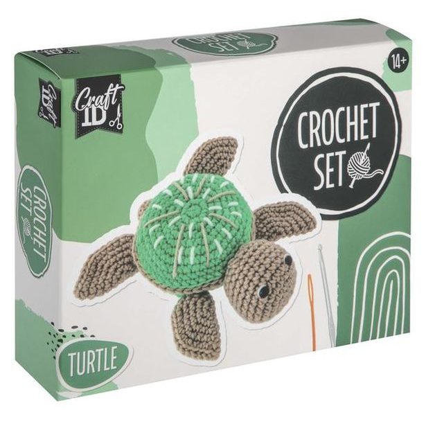 RMS SADA KREATIVNÍ HÁČKOVANÁ ŽELVA 14,5x4x16 CM