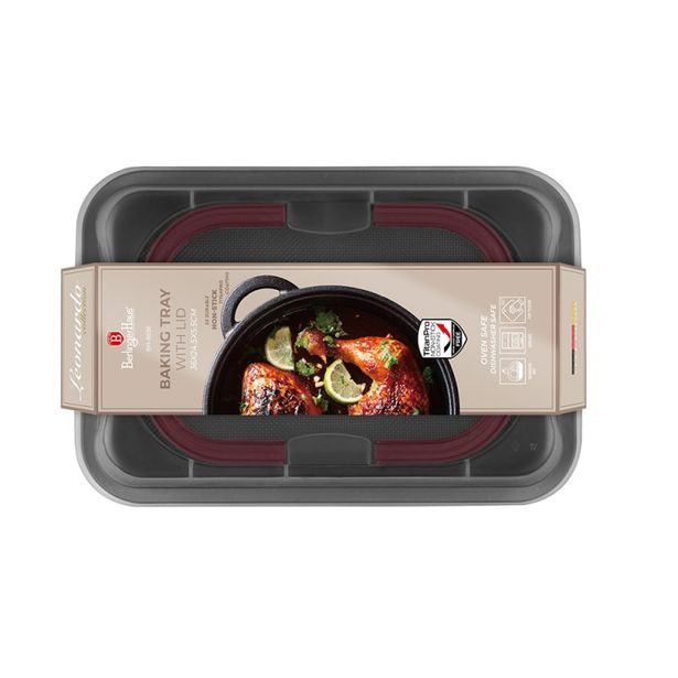 BERLINGERHAUS Plech na pečení s víkem přenosný Leonardo Collection BH-8636