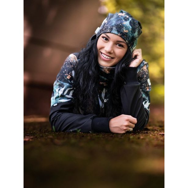 Unuo, Dámský nákrčník z fleecu, Listy a větvičky