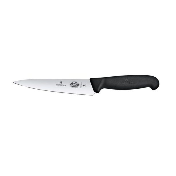 nůž 15cm ostří, kuch., FIBROX, protiskl. VICTORINOX, černý