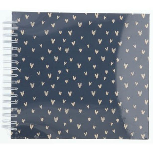 Hama album klasické spirálové LOVELY 28x24 cm, 50 stran, modrá