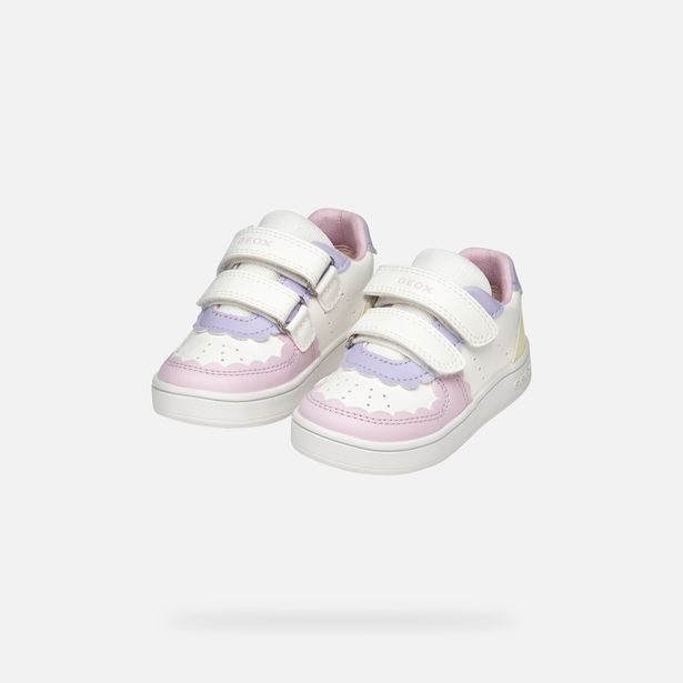 Bílé dívčí tenisky Geox Eclyper