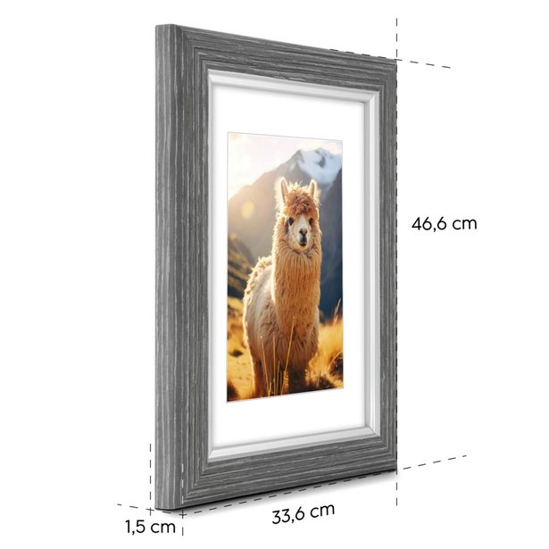 Hama rámeček plastový LIMA, grafitová, 30x40 cm