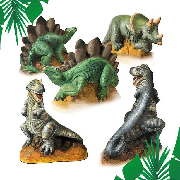 Sadrový trojkomplet - dinosaury