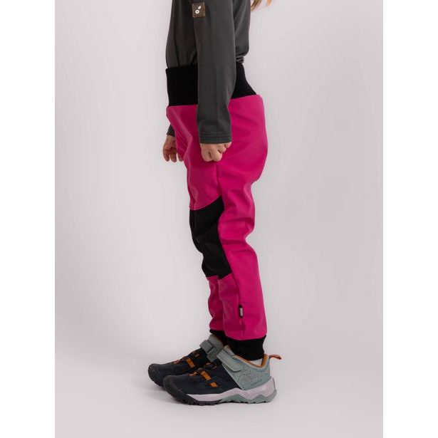 Unuo, Batolecí softshellové kalhoty s fleecem Street Strong, Fuchsiová